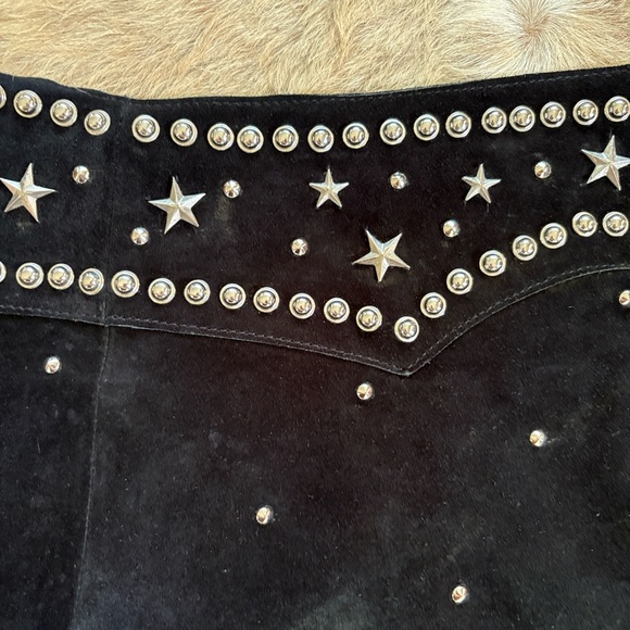 Understated leather chaps skirt leather - Picture 2 of 4